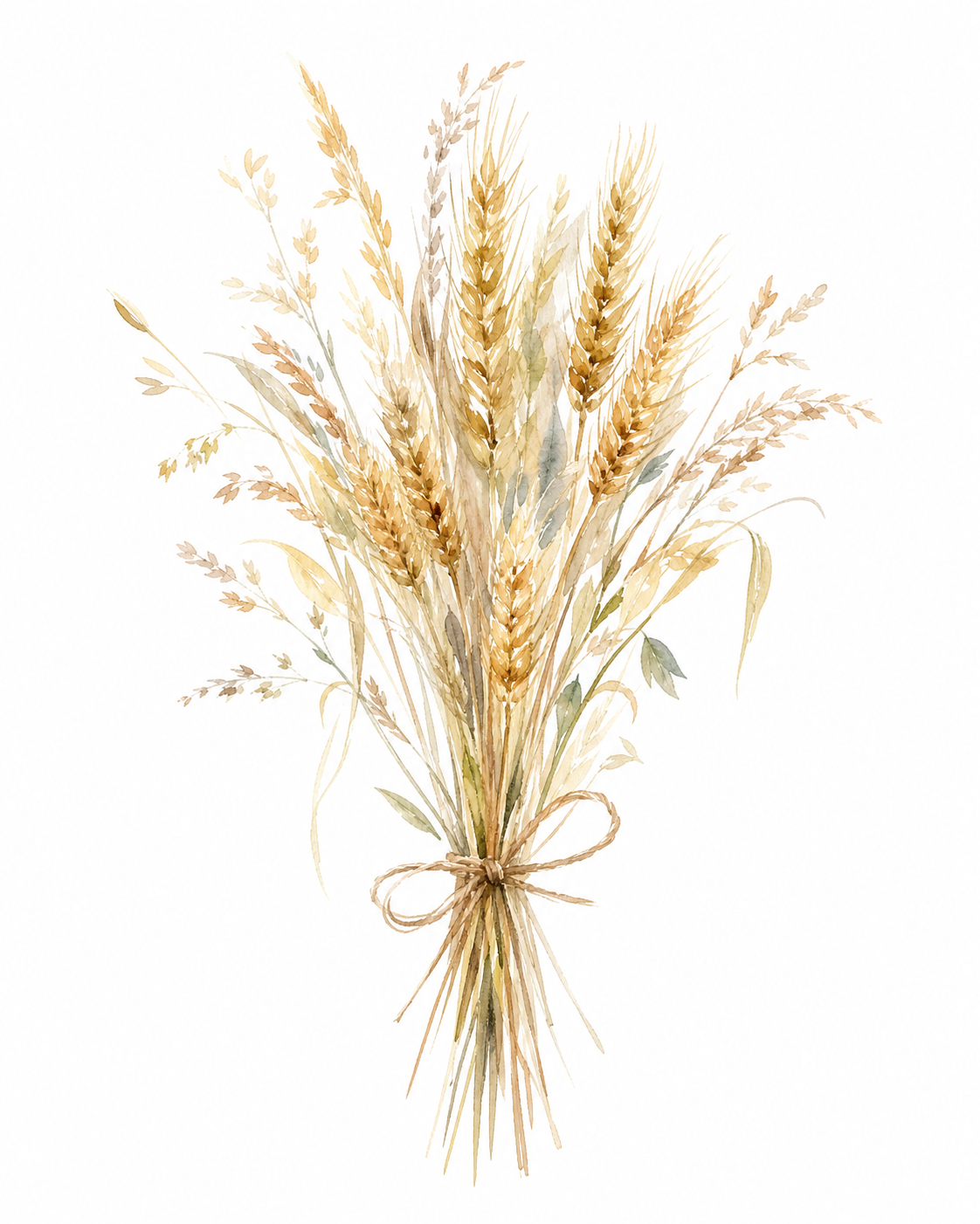 Wild Wheat Bundled Watercolor