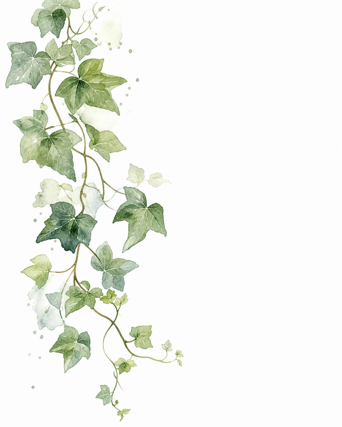 Ivy Vine Watercolor